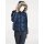 Daunenjacke m. Webpelz, blau