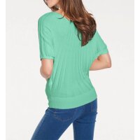 Designer-Fledermauspullover, türkis