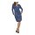 Knit dress, blue-multicolour