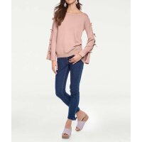 Fine knit shirt, rosé