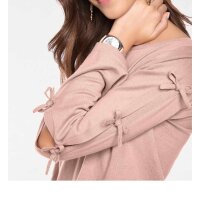 Fine knit shirt, rosé