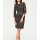 Designer-Jerseykleid, taupe-schwarz