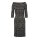 Designer-Jerseykleid, taupe-schwarz