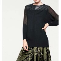 Designer-Patchshirt, schwarz