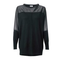 Designer-Patchshirt, schwarz