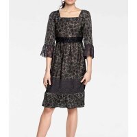 Designer-Druckkleid, bunt