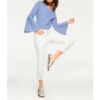 Blouse, blue-white