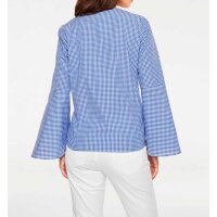 Blouse, blue-white