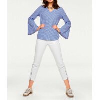 Blouse, blue-white