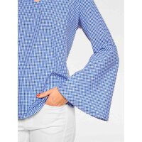 Blouse, blue-white