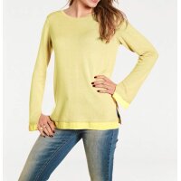 Sweatshirt with chiffon, lemon