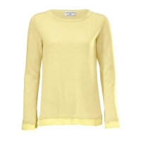 Sweatshirt with chiffon, lemon