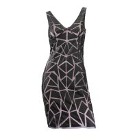 Cocktail dress, black-mauve
