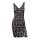 Designer-Cocktailkleid, schwarz-mauve