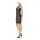Designer-Cocktailkleid, schwarz-mauve