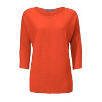 Designer-Pullover m. Strass, orange