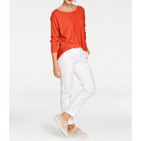 Sweatshirt with strass, orange