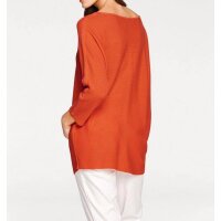 Sweatshirt with strass, orange