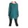 Pullover m. Chiffon, petrol