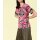 Print blouse, pink-multicolour
