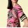 Print blouse, pink-multicolour