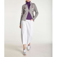Cardigan m. Patches, grau
