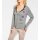 Cardigan m. Patches, grau