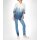 Lace blouse, white-blue