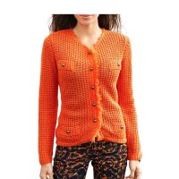 Strickjacke, orange