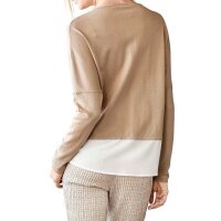 2-in-1-Feinstrickpullover, sand-creme