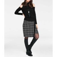 Marken-Leder-Stiefel, schwarz
