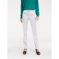 Satin pencil trousers, white