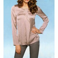Designer-Satinbluse, mauve