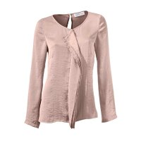 Designer-Satinbluse, mauve