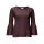 Sweater with flounces, blackberry