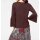 Sweater with flounces, blackberry