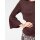 Sweater with flounces, blackberry