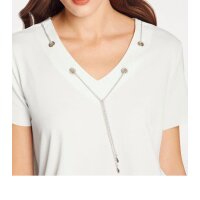 Shirt with chains, offwhite
