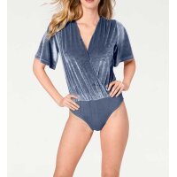 Designer-Samt-Body, blau