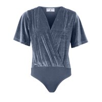 Designer-Samt-Body, blau