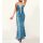 Designer leopard pattern dress, blue