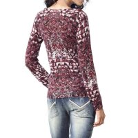 Sweatshirt, bordeaux, strass