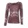 Sweatshirt, bordeaux, strass