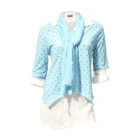 Shirt 3-Teiler, aqua-creme