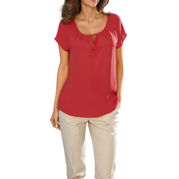 Blouse shirt, coral