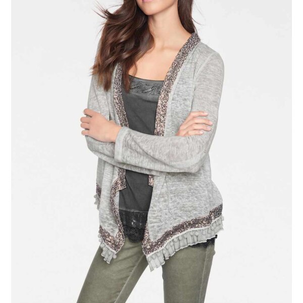 Jacket with sequins, grey