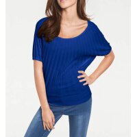 Designer-Fledermauspullover, royalblau