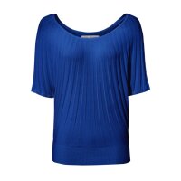 Designer-Fledermauspullover, royalblau