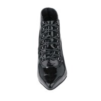 Patent leather booties, black