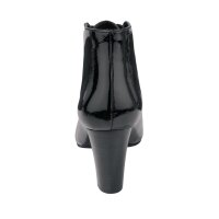 Patent leather booties, black